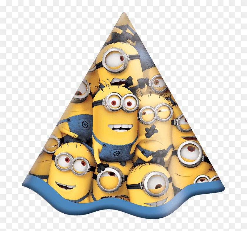 Chapéu De Aniversário Minions C/ 08 Unidades - Minions 2019 Clipart #3818079