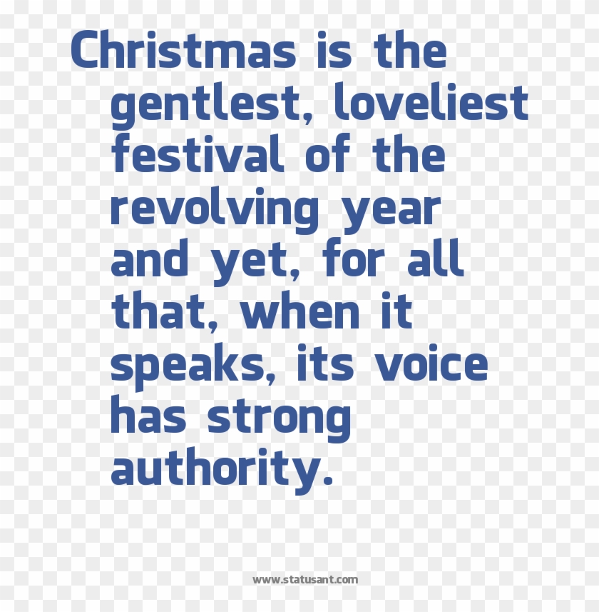 Christmas Is The Gentlest, Loveliest Festival Of The - Facebook Font Clipart