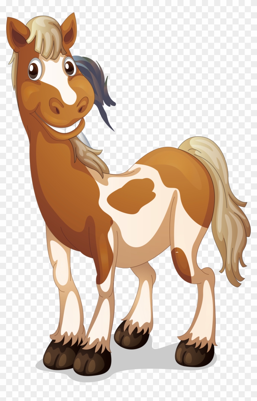 Domestic Pig Cartoon Illustration - Letter H For Horse Clipart