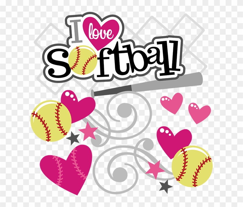 I Love Softball Svg Softball Svg File Svg Files For - Decorqcion De Softbol Cumpelaños Clipart #3819477