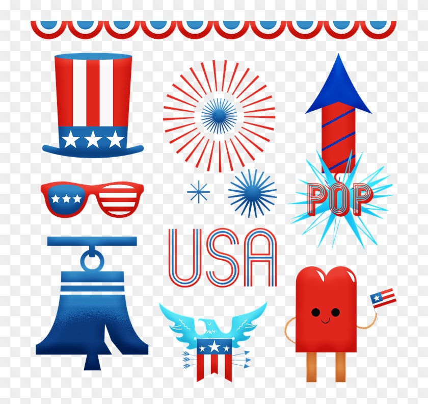 Independence Day 4th Of July Usa Celebration Clipart