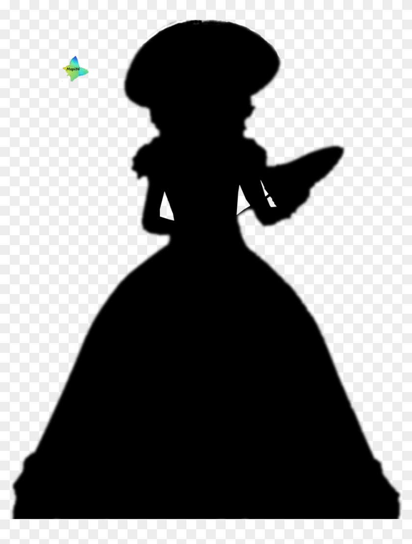 Southern Belle Silhouette Clipart #3819814