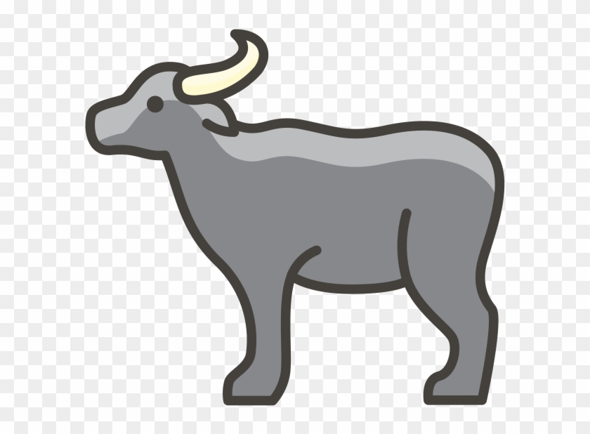 Water Buffalo Emoji Icon - Emoji Buffalo Clipart #3819960