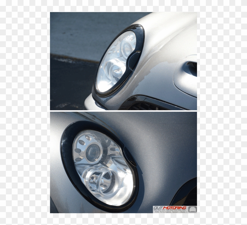 Mini Cooper R53 R52 R50 Blackout Headlight Rings - Mini Cooper Clipart #3820105