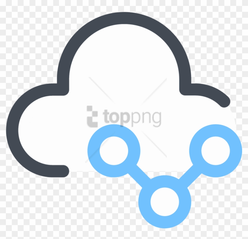 Free Png Símbolo De Compartilhamento De Nuvem Icon - Label Clipart #3820187