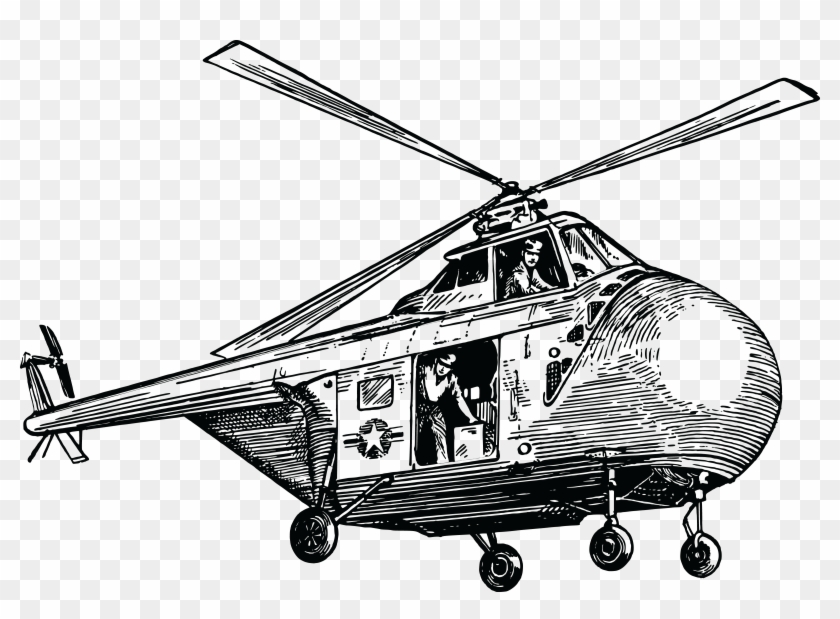 Free Clipart Of A Military Rescue Helicopter - Para Pintar De Helicópteros - Png Download #3820432