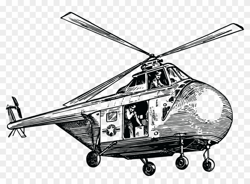 Free Clipart Of A Military Rescue Helicopter - Para Pintar De Helicópteros - Png Download