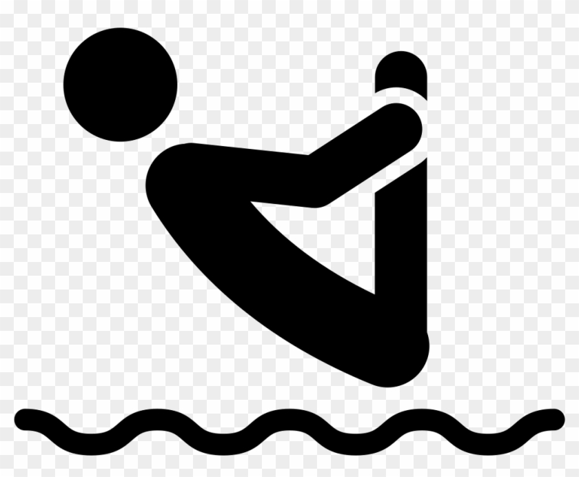 Man Silhouette Jumping Inverted To Water Comments Clipart #3820433