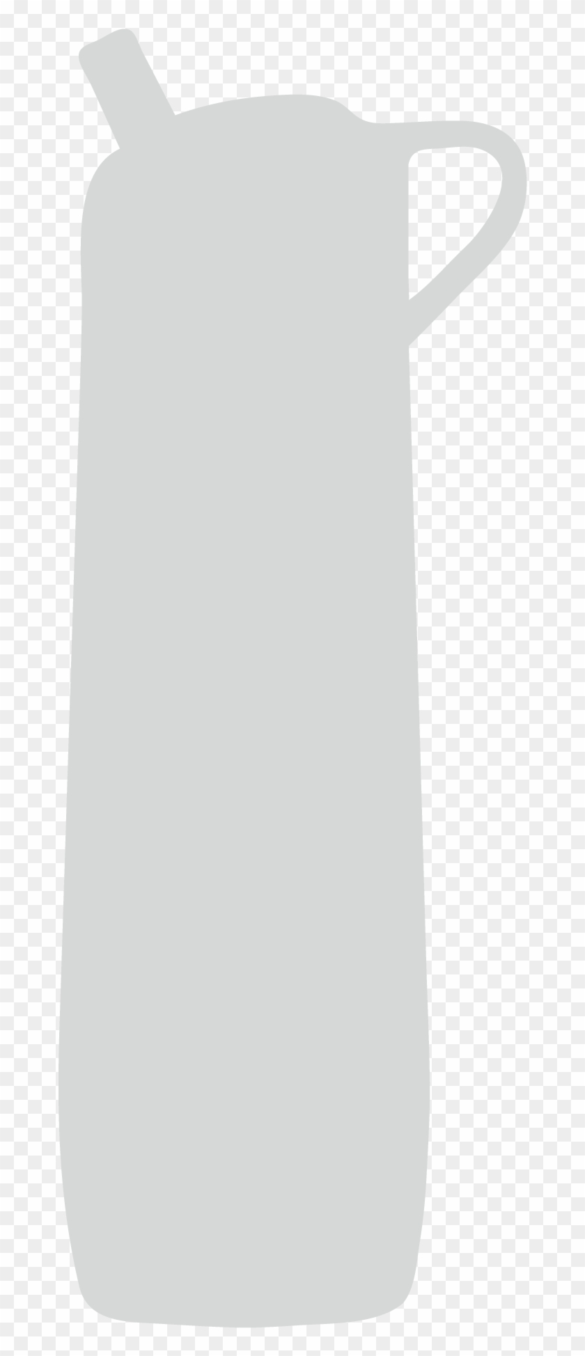 Silhouette Of Bottle-top Water Filter - Ceramic Clipart