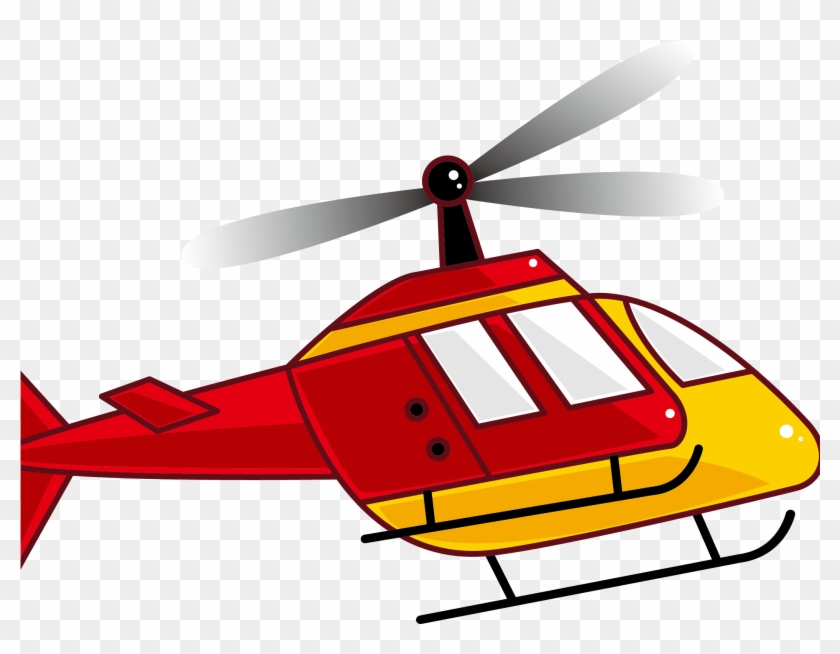 Helicopter Rotor Airplane Clip Art - Imagem De Helicóptero Desenho - Png Download