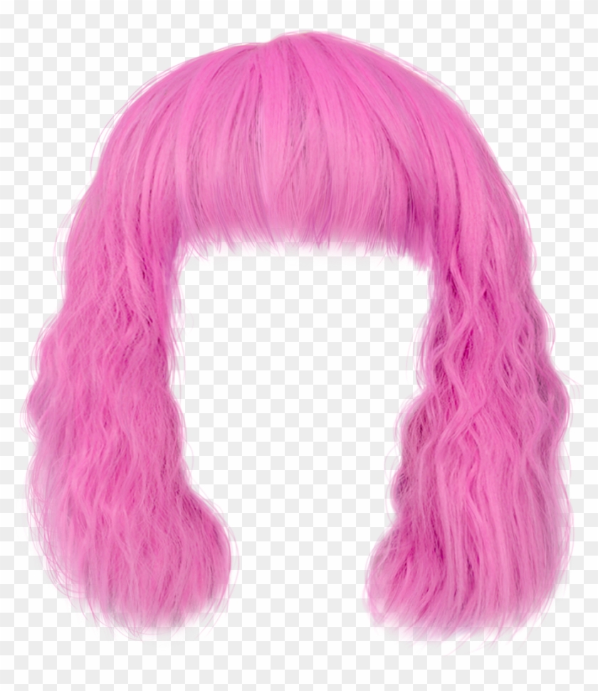 #wig #pinkwig #ftestickers - Pink Hair Png Clipart