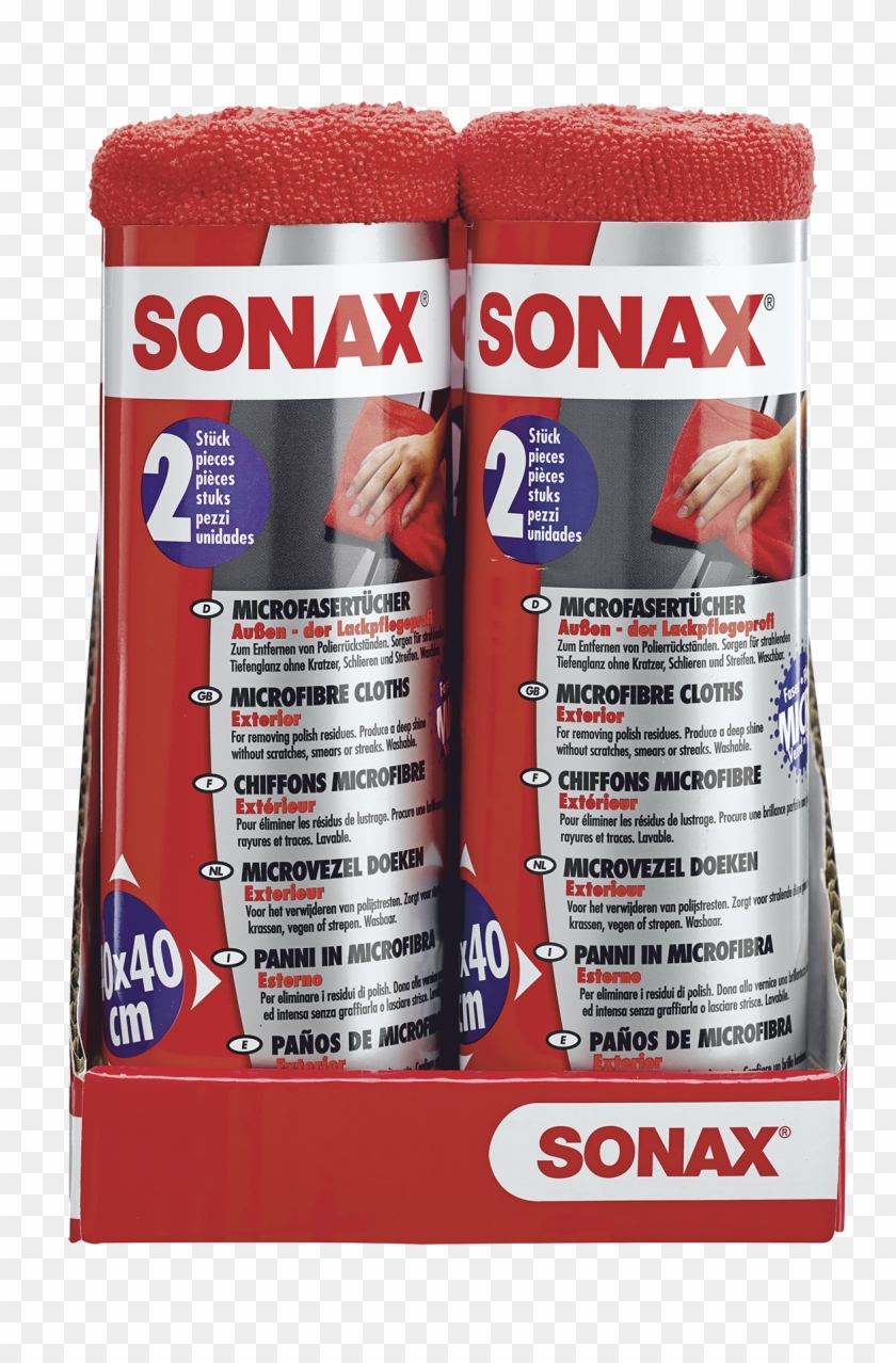 04162410 Sonax Microfibre Cloth Exterior - Sonax Mikroszálas Törlőkendő Clipart