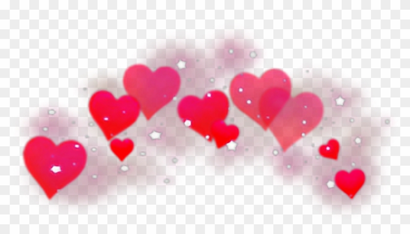 Coração - Black Heart Crown Png Clipart #3821528