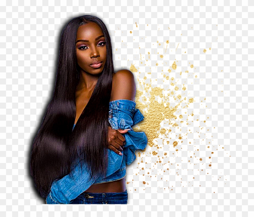 Pink Rum-2 - Middle Part Straight Closure Clipart