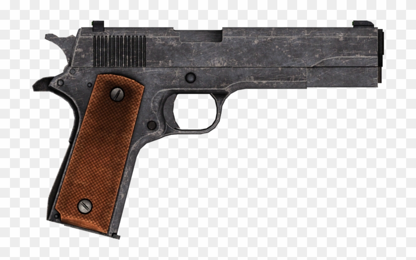 45 Auto Pistol - Fallout New Vegas Silenced .45 Clipart