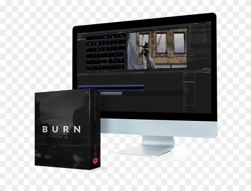 234 Fire Effects - Computer Monitor Clipart