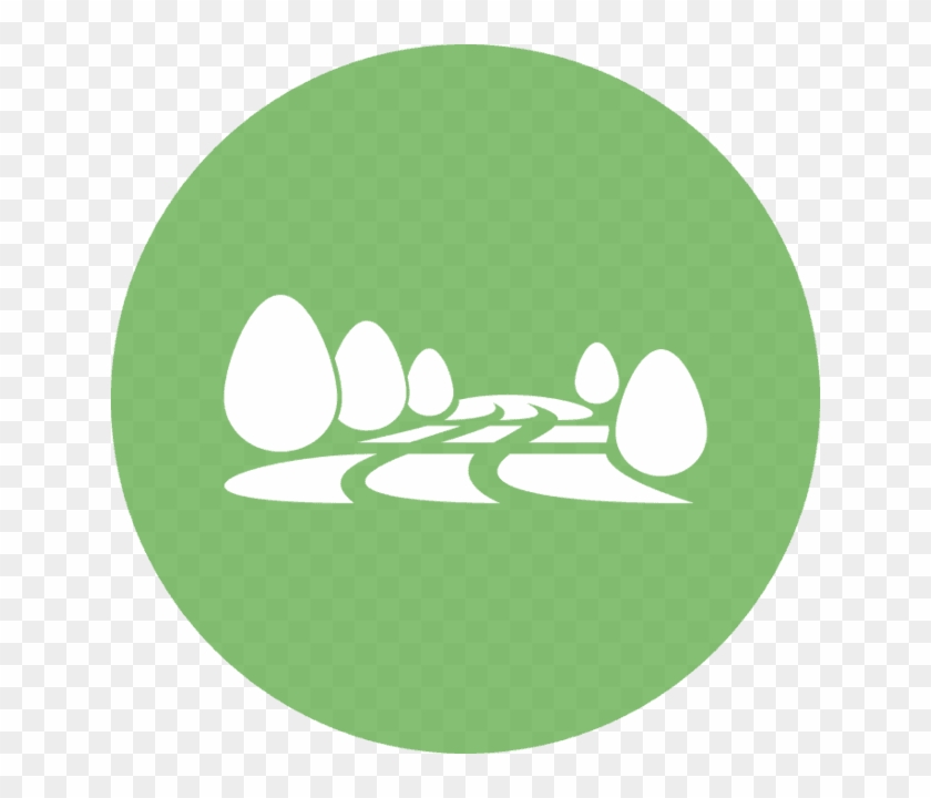 Landscape Icon - Circle Clipart