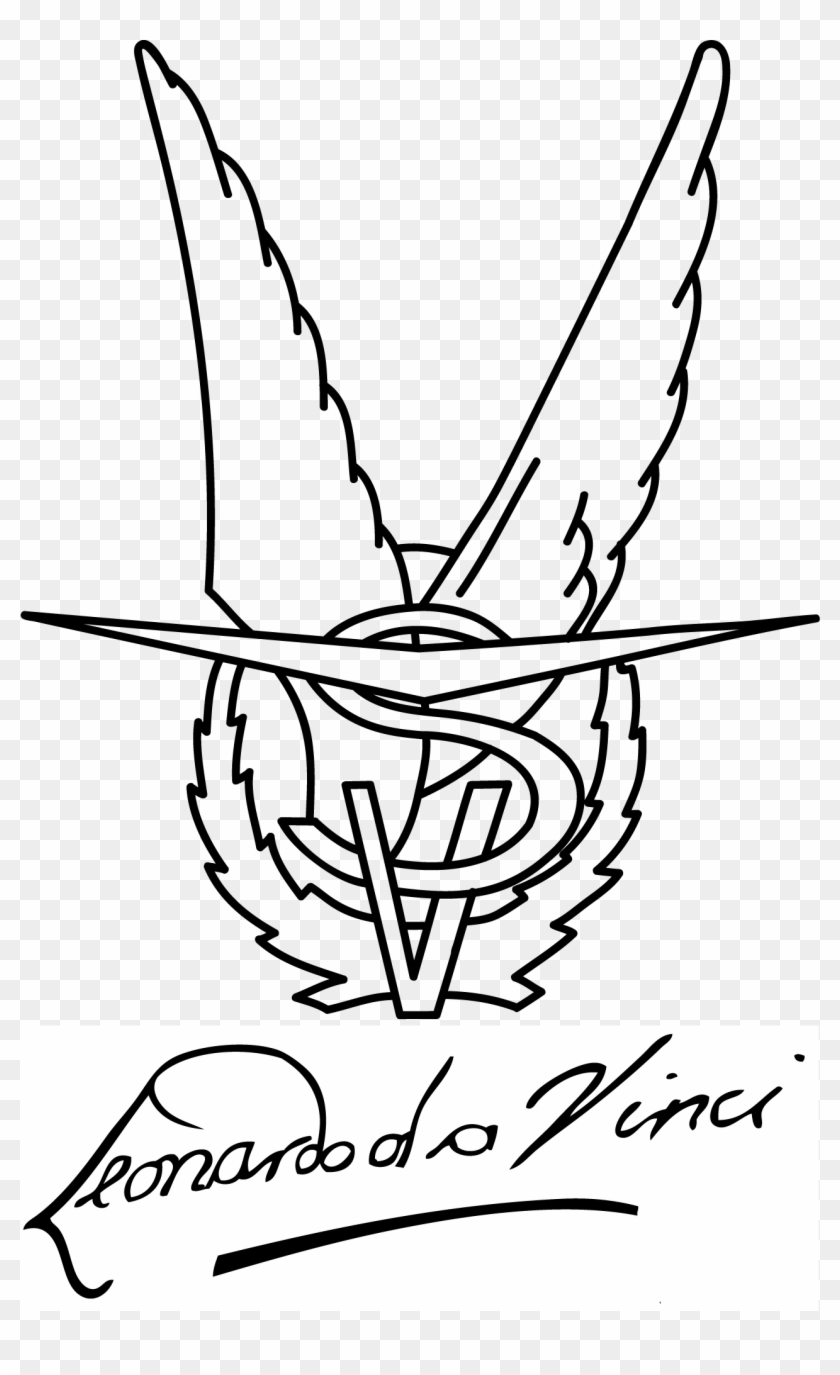 Vsv Logo Met Naam Zwart - Vsv Leonardo Da Vinci Clipart #3822588