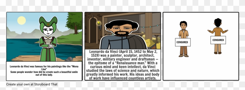 Leonardo Da Vinci - Cartoon Clipart