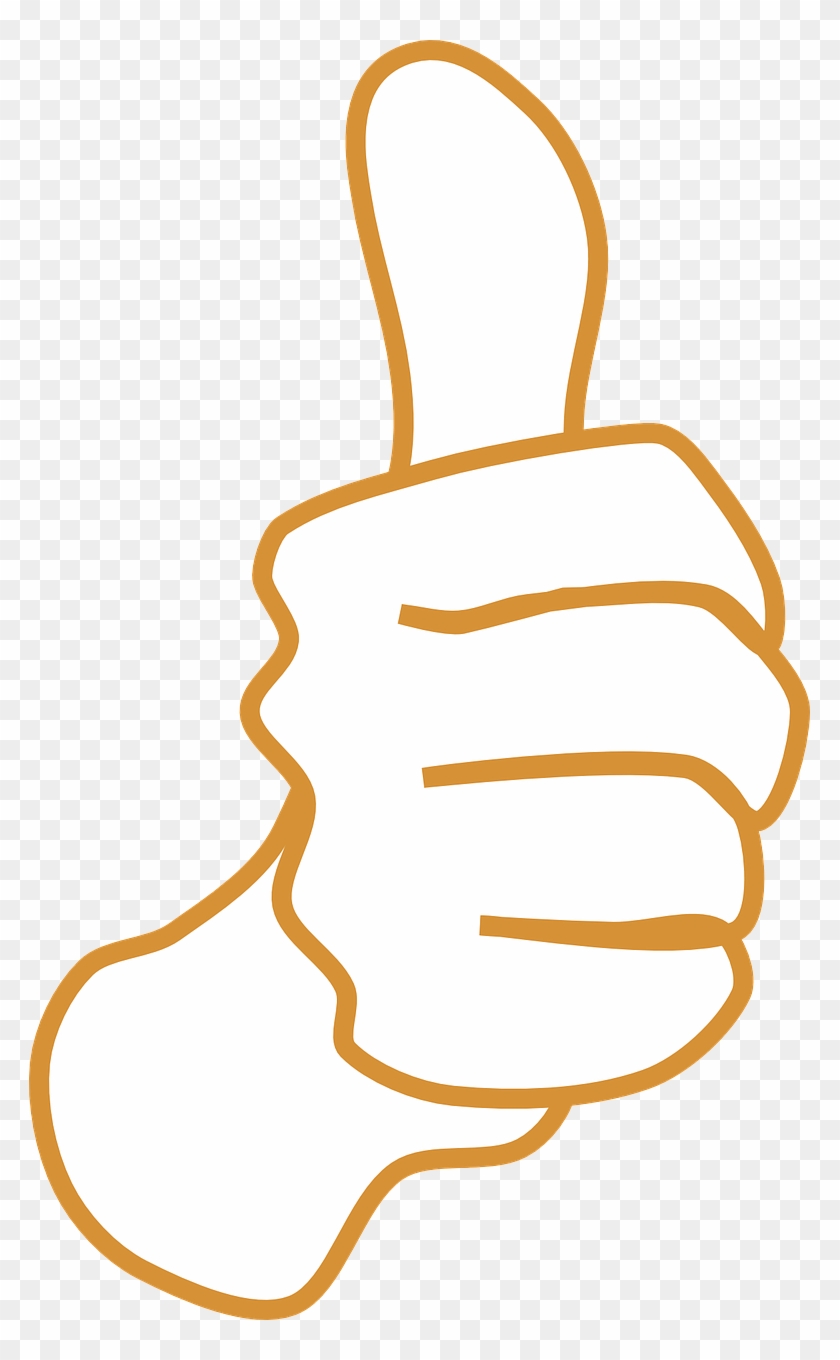 Thumb Brown Okay Check Yes Png Image - Illustration Clipart