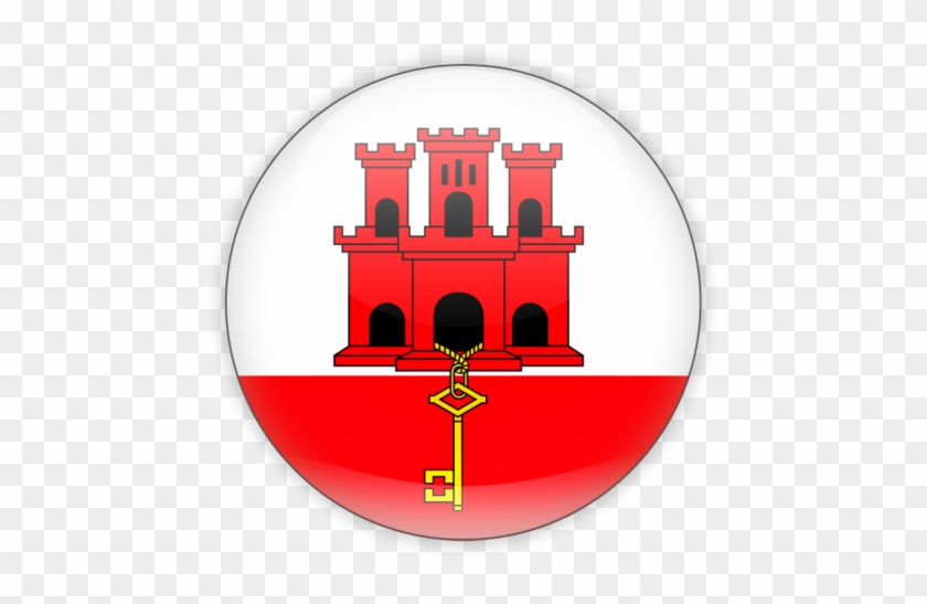 Gibraltar Flag Icon Clipart