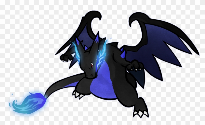 View , 350kib, - Mega Charizard X Png Gif Clipart