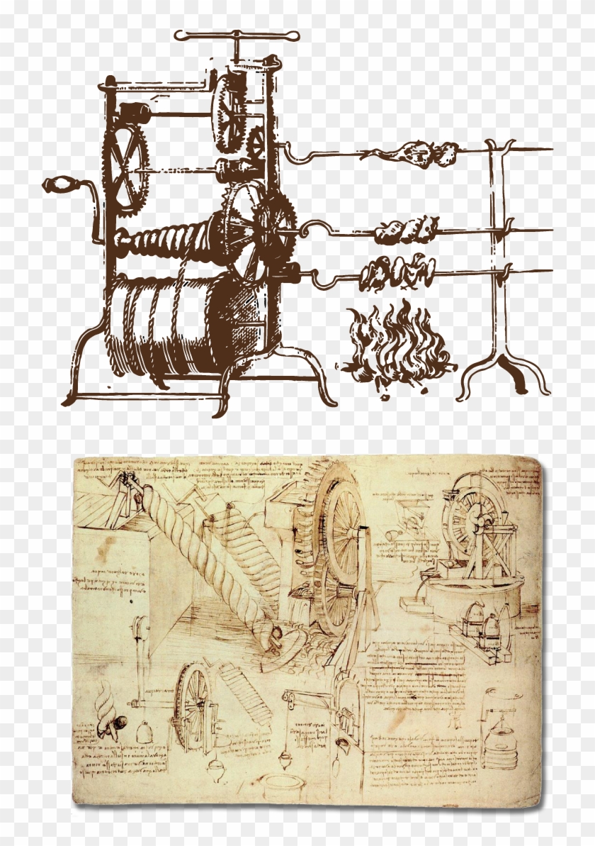 Preparatory Drawing Last Supper Da Vinci - Drawings Of Water Lifting Devices Clipart #3823470