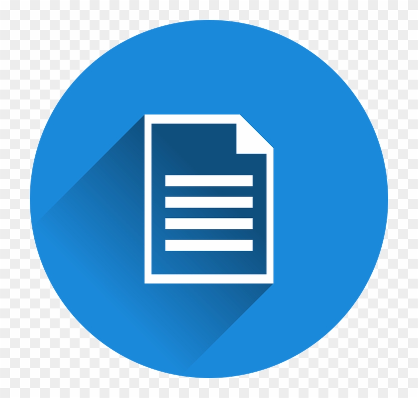 Document File Text Write Icon Text File - Messenger Icon Circle Clipart