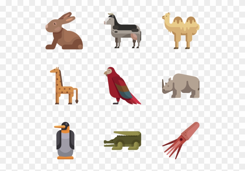 Animal Icon Set - Cartoon Clipart
