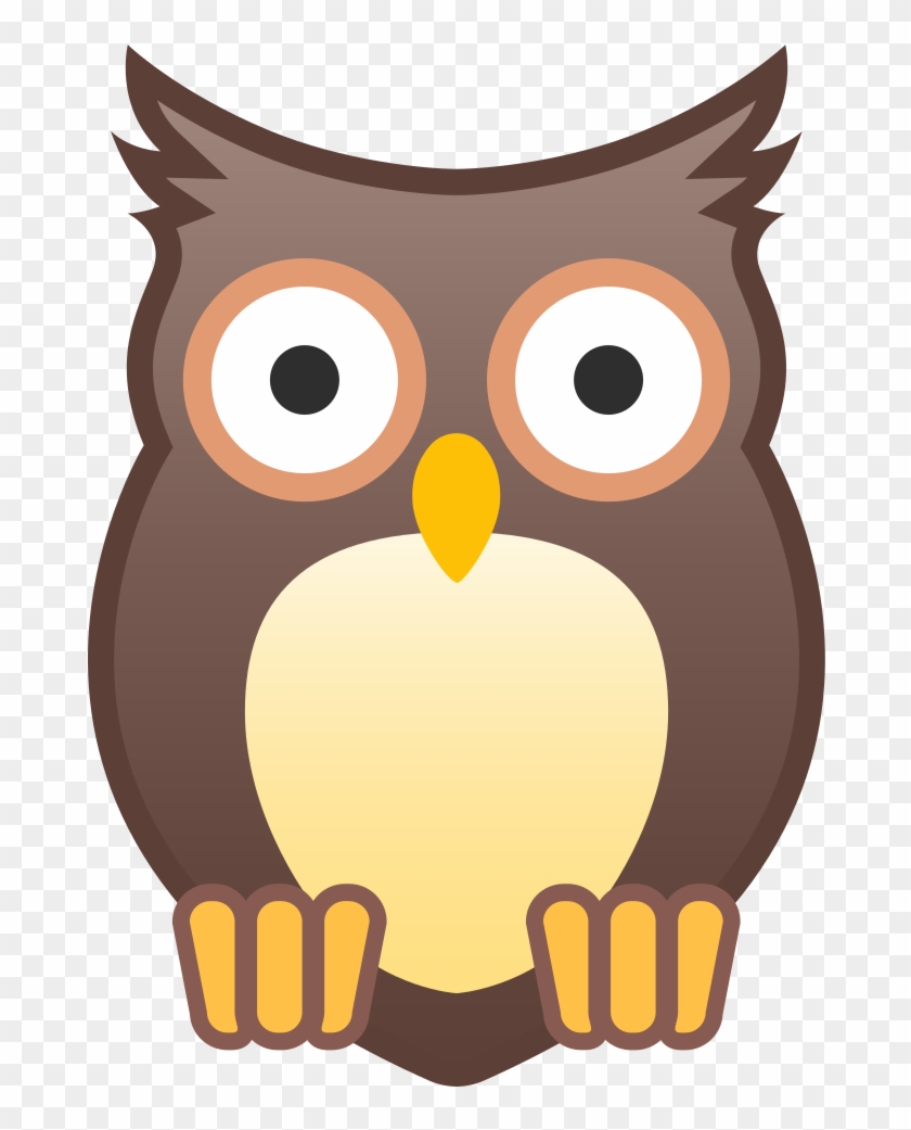 Owl Icon - Owl Emoji Clipart #3824118