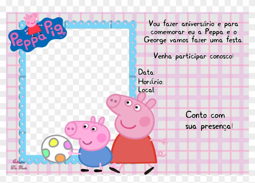 Convite Da Peppa Pig Para Imprimir Clipart