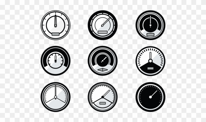 Tachometer Vector Clipart #3824830