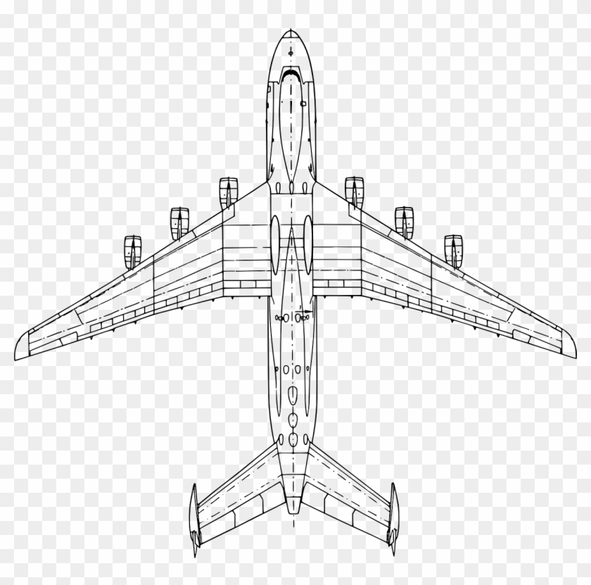 Airplane Top View Plane Air Png Image - Airplane Top Down Clipart