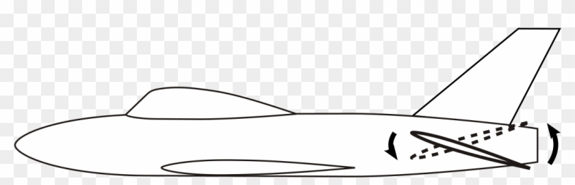 Tail Plane Flying - Line Art Clipart #3825225