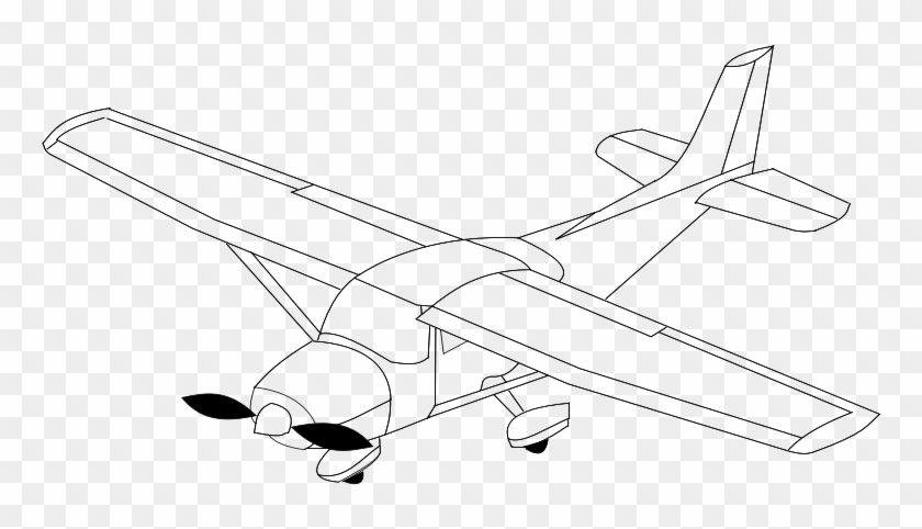 Clipart - Airplane - Monoplane - Png Download