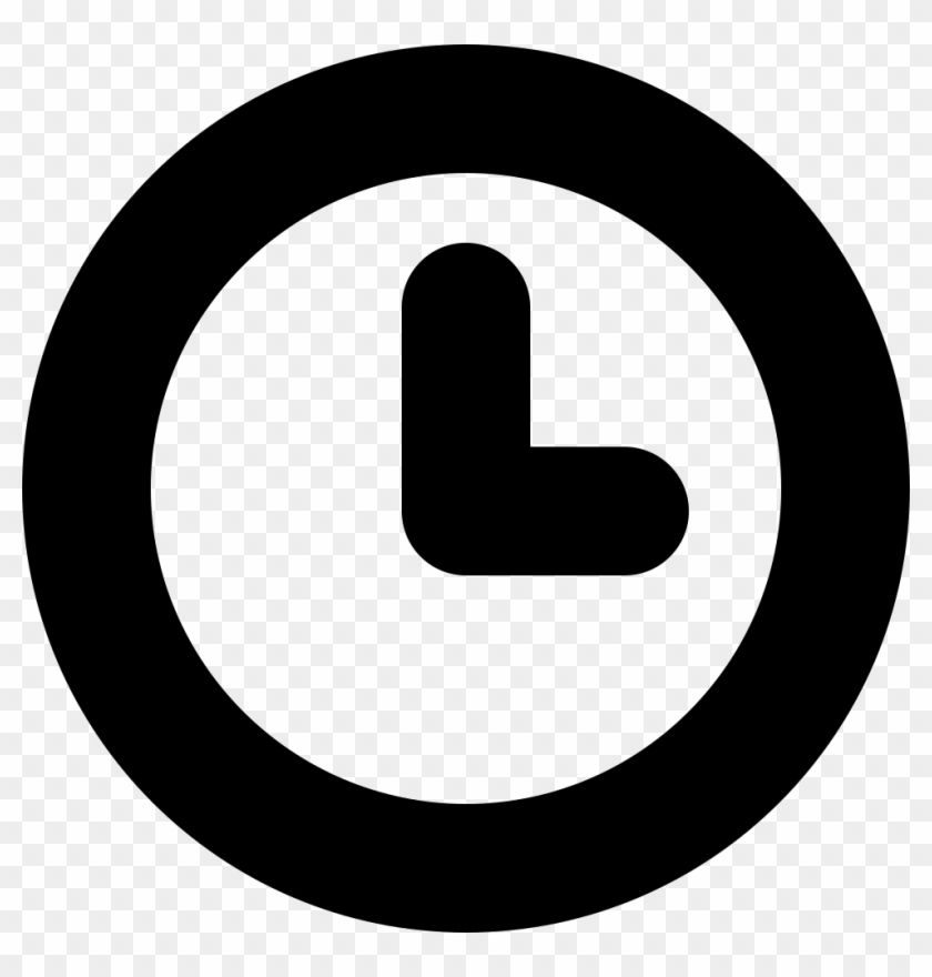 Circular Clock Symbol For Interface Comments - Circle Clipart #3825906