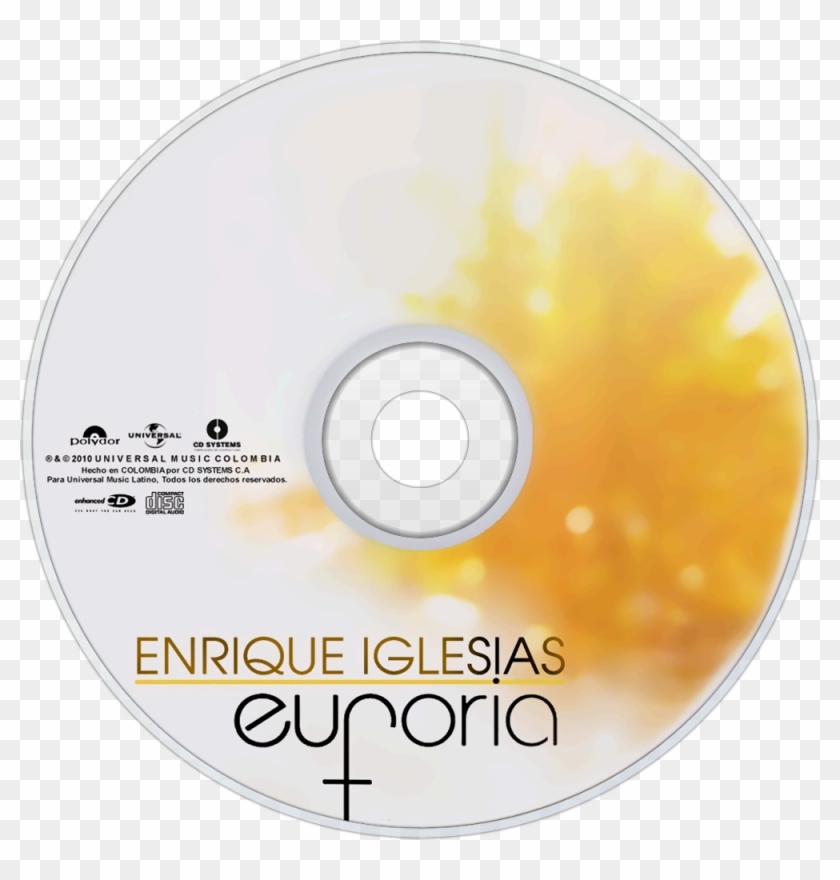 Enrique Iglesias Euphoria Cd Disc Image - Enrique Iglesias Euphoria Cover On Disk Clipart #3825980