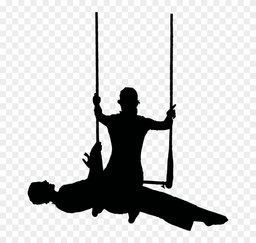 Artists Show Circus Performer - Circus Artist Silhouette Png Clipart #3826784