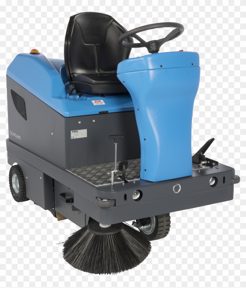Ride-on Industrial Floor Sweeper Clipart
