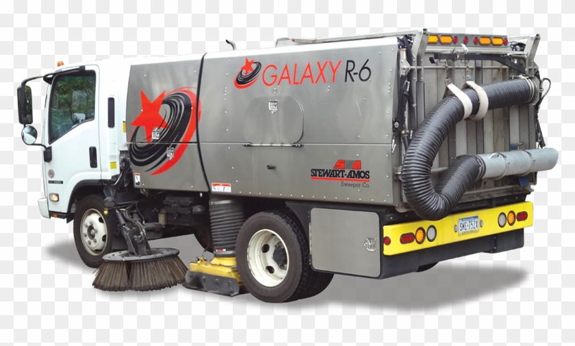 Galaxy Regenerative Air Sweeper R-6 - Trailer Truck Clipart