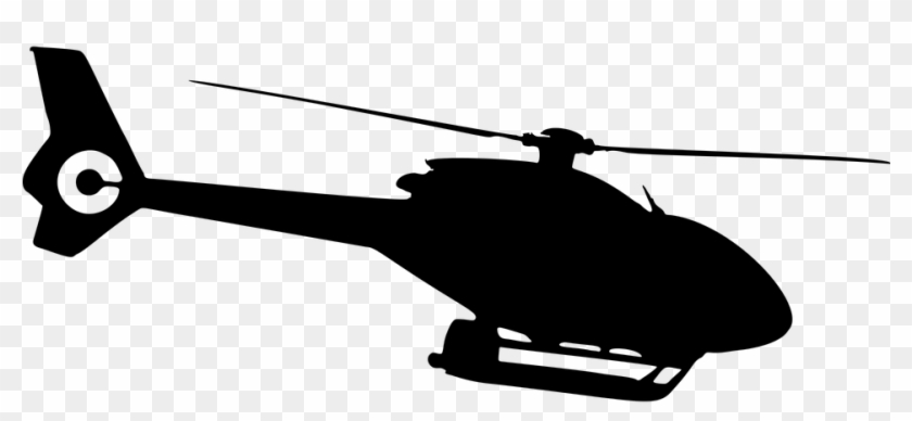 Helicopter Vector Png - Helicopter Silhouette Png Clipart #3827561