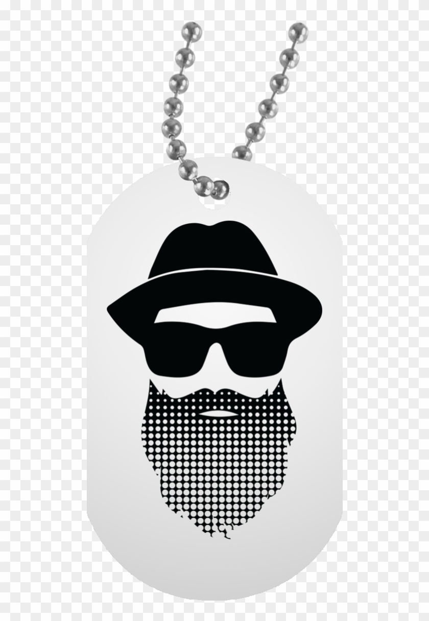 Cosmic Beard Icon White Dog Tag - Dear Daughter Love Dad Necklace Clipart #3827821