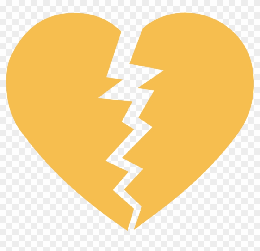 Back To Moving Next Steps - Yellow Broken Heart Png Clipart