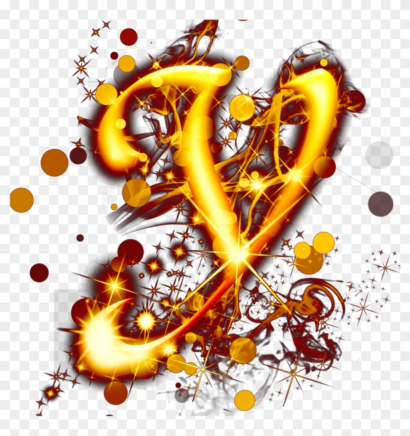 Gold Light Effect Letters Psd Png And - Illustration Clipart