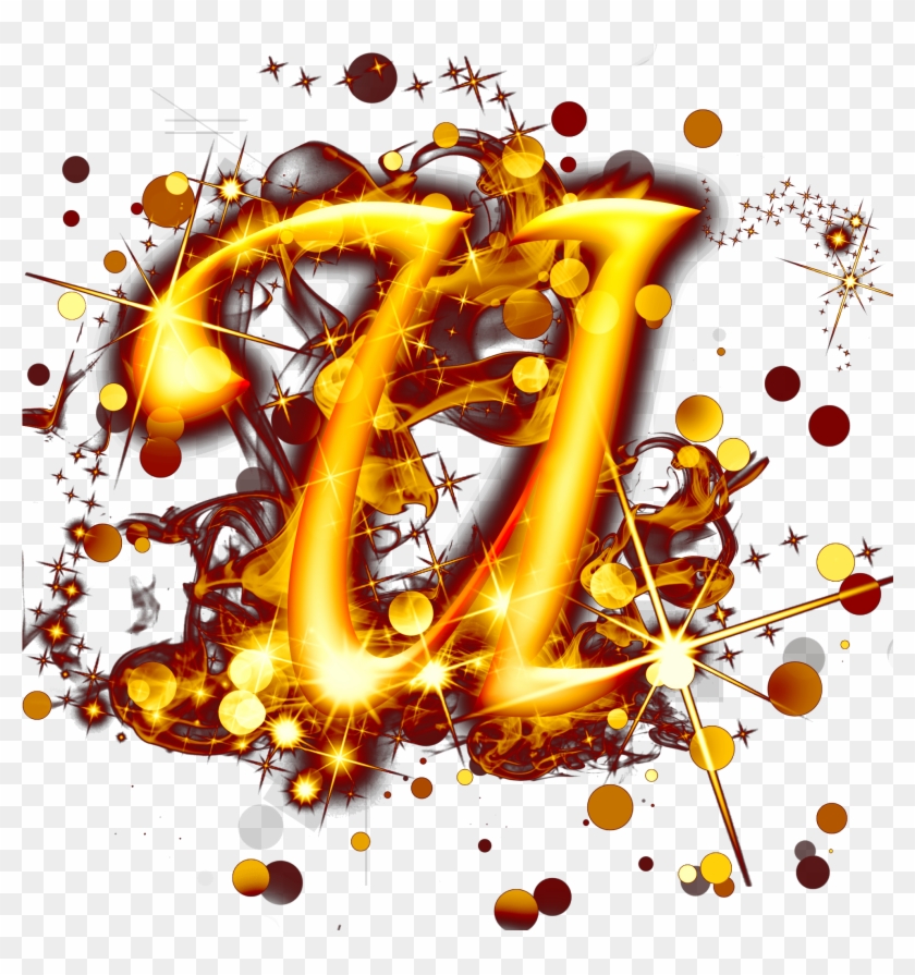 Gold Light Effect Letters Psd Png And - Illustration Clipart