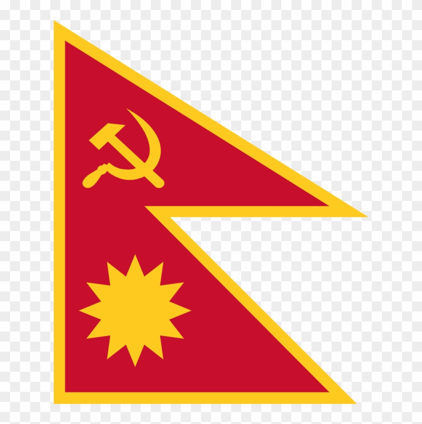 Fictionalflag Of The Peoples Republic Of Nepal - Make A Nepal Flag Clipart #3828479