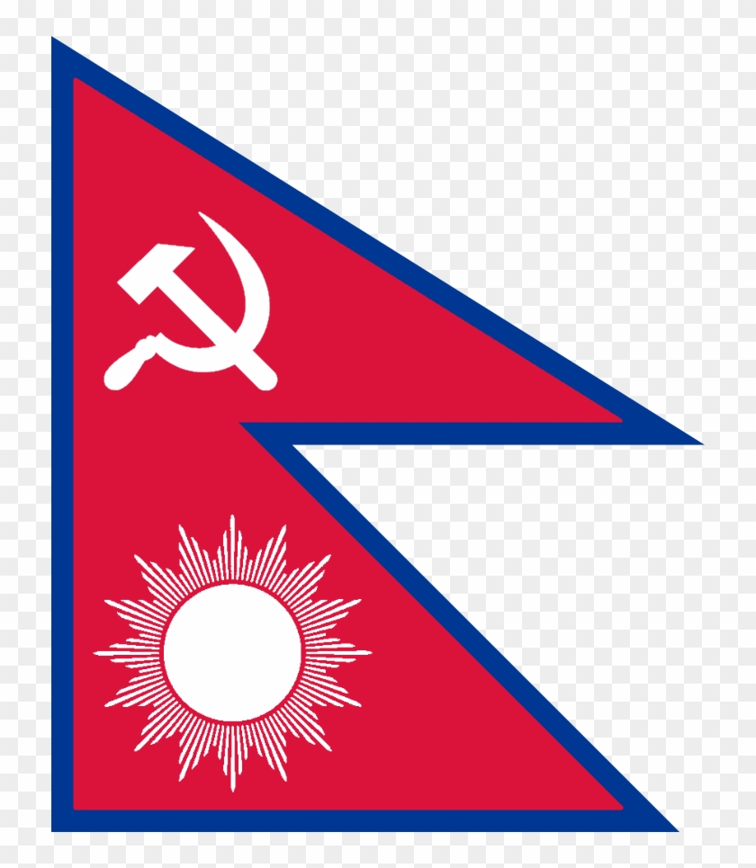 Redesignsnepal Flag To Mark Communist Alliance Victory - Sun Of Nepal Flag Clipart #3828819