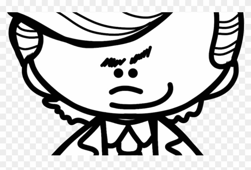 Trump Graphic - Black And White Educlips - Png Download