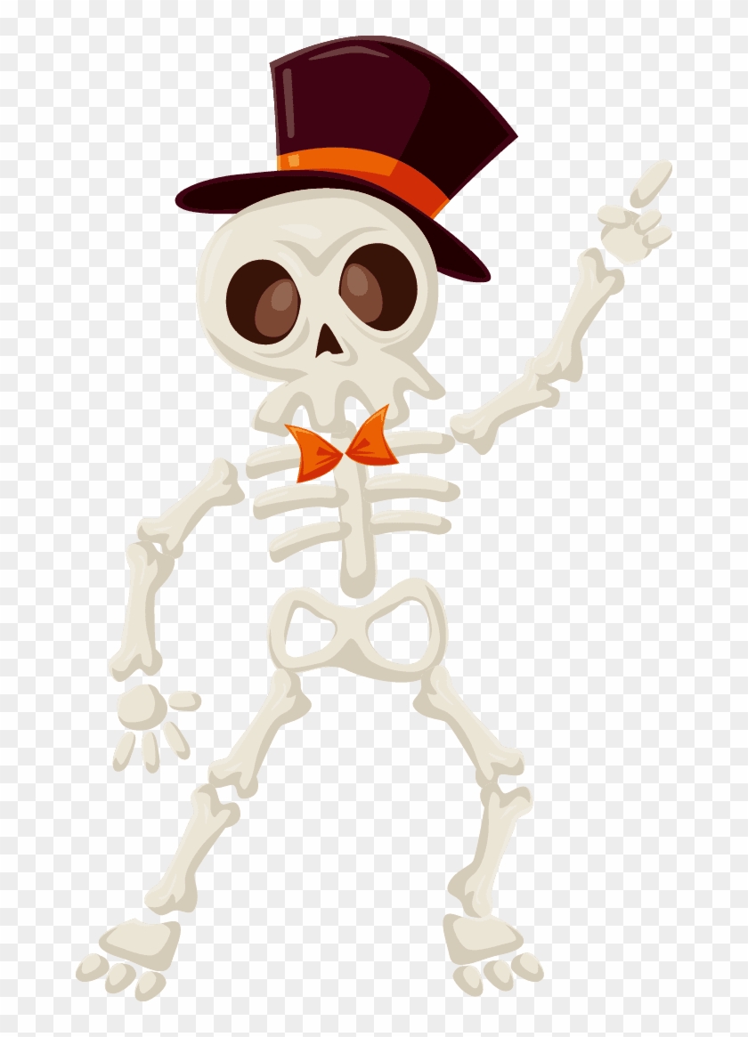 Descargar - Esqueleto Halloween Png Clipart #3829129