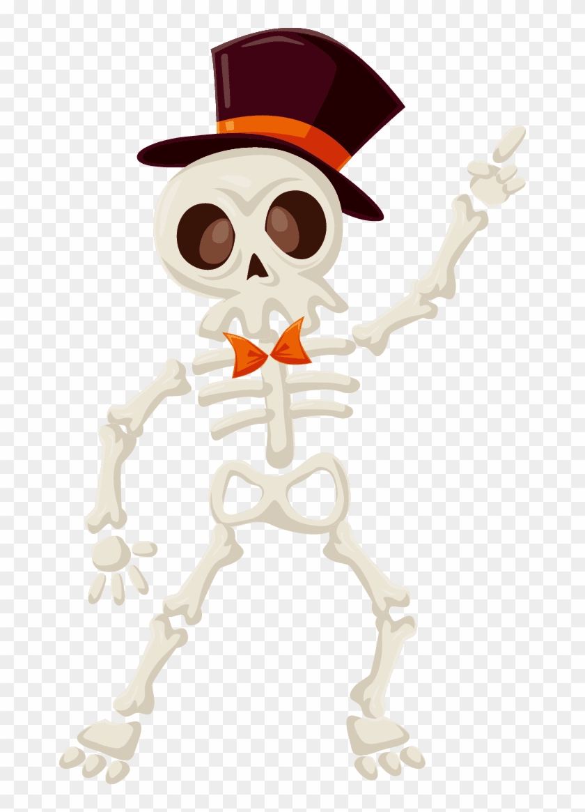 Descargar - Esqueleto Halloween Png Clipart